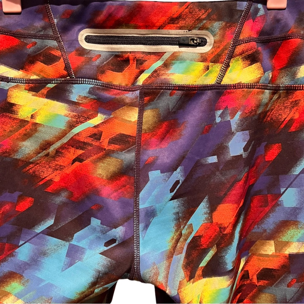 ATHLETA Size Small Compression Leggings Colorburst Sonar Leggings Multicolor - Picture 8 of 10